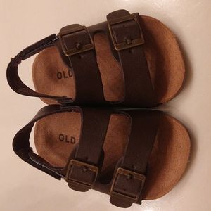 Brown leather sandals